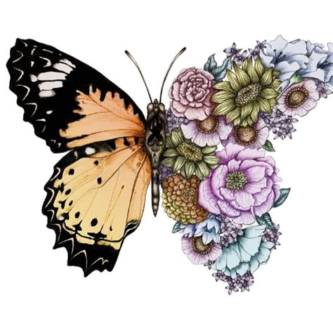 All butterfly on flower artwork ships within 48 hours and includes a 30-day money-back guarantee. . Drawing of butterfly on flower